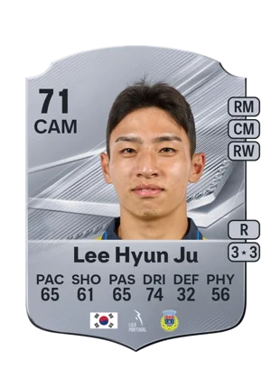Lee Hyun Ju - 71 - Rare EA FC 27 card