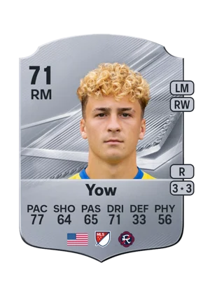 Yow - 71 - Rare EA FC 27 card