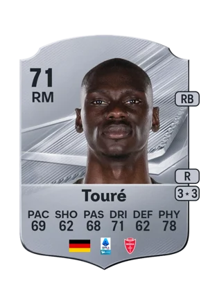 Touré - 71 - Rare EA FC 27 card