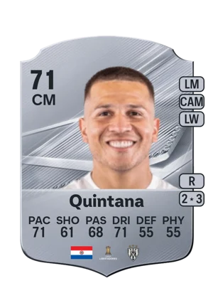 Quintana - 71 - Rare EA FC 27 card