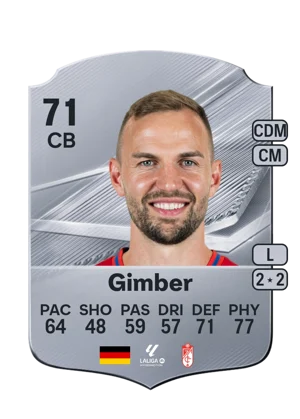 Gimber - 71 - Rare EA FC 27 card
