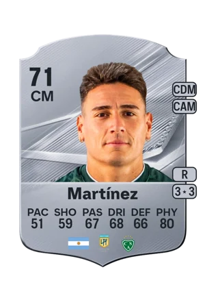Martínez - 71 - Rare EA FC 27 card
