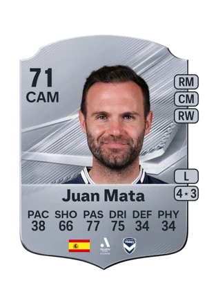 Juan Mata - 71 - Rare EA FC 27 card