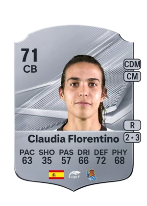 Claudia Florentino - 71 - Rare EA FC 27 card