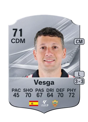 Vesga - 71 - Rare EA FC 27 card