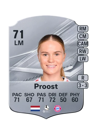 Proost - 71 - Rare EA FC 27 card