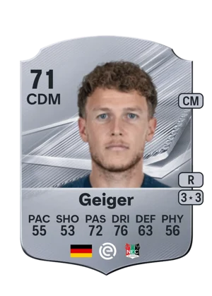 Geiger - 71 - Rare EA FC 27 card
