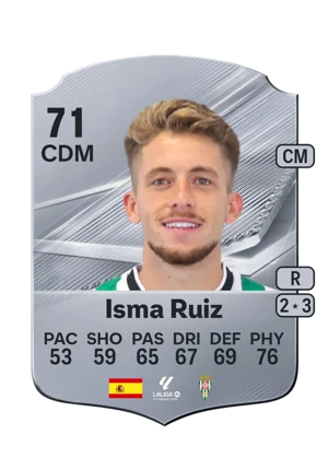 Isma Ruiz - 71 - Rare EA FC 27 card