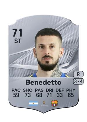 Benedetto - 71 - Rare EA FC 27 card