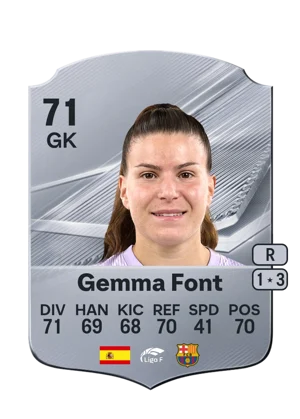 Gemma Font - 71 - Rare EA FC 27 card