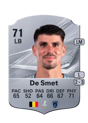 De Smet - 71 - Rare EA FC 27 card