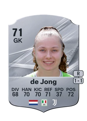 de Jong - 71 - Rare EA FC 27 card