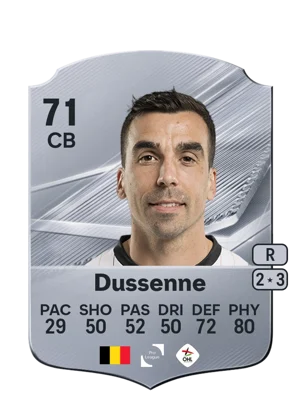 Dussenne - 71 - Rare EA FC 27 card