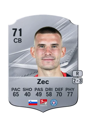 Zec - 71 - Rare EA FC 27 card