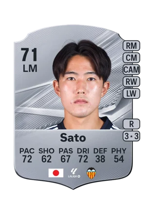 Sato - 71 - Rare EA FC 27 card