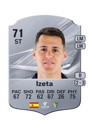 Izeta - 71 - Rare EA FC 27 card