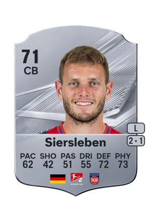 Siersleben - 71 - Rare EA FC 27 card