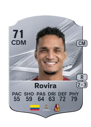 Rovira - 71 - Rare EA FC 27 card