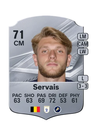 Servais - 71 - Rare EA FC 27 card