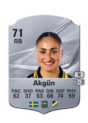 Akgün - 71 - Rare EA FC 27 card