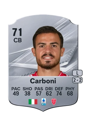 Carboni - 71 - Rare EA FC 27 card