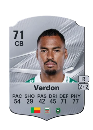 Verdon - 71 - Rare EA FC 27 card