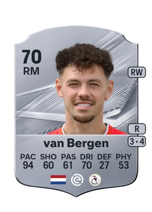 van Bergen - 70 - Rare EA FC 27 card