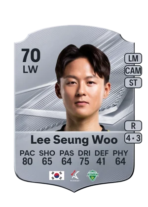 Lee Seung Woo - 70 - Rare EA FC 27 card
