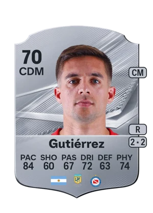 Gutiérrez - 70 - Rare EA FC 27 card