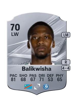 Balikwisha - 70 - Rare EA FC 27 card