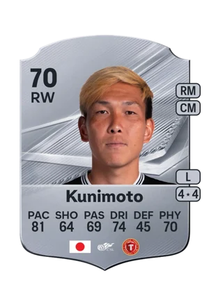 Kunimoto - 70 - Rare EA FC 27 card
