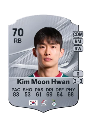 Kim Moon Hwan - 70 - Rare EA FC 27 card