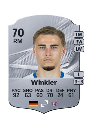 Winkler - 70 - Rare EA FC 27 card