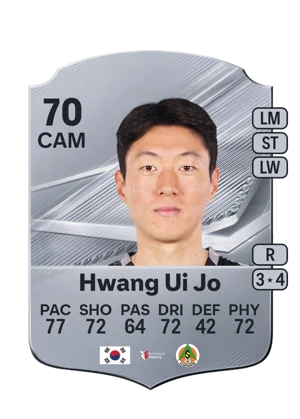 Hwang Ui Jo - 70 - Rare EA FC 27 card