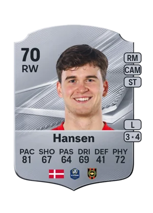 Hansen - 70 - Rare EA FC 27 card