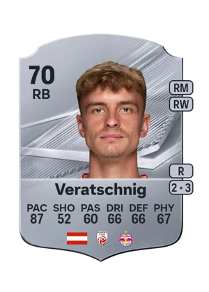 Veratschnig - 70 - Rare EA FC 27 card