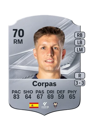 Corpas - 70 - Rare EA FC 27 card