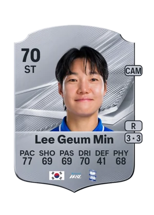 Lee Geum Min - 70 - Rare EA FC 27 card