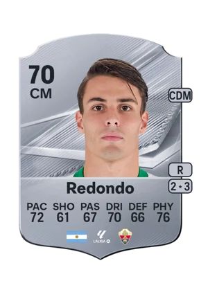 Redondo - 70 - Rare EA FC 27 card
