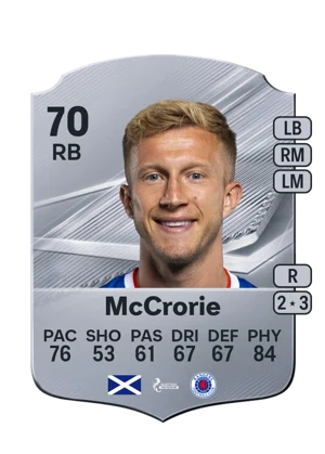 McCrorie - 70 - Rare EA FC 27 card