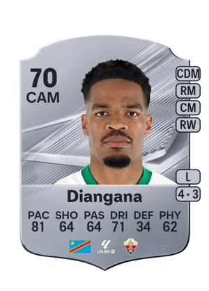 Diangana - 70 - Rare EA FC 27 card