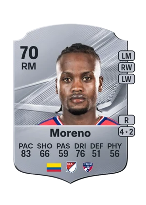 Moreno - 70 - Rare EA FC 27 card