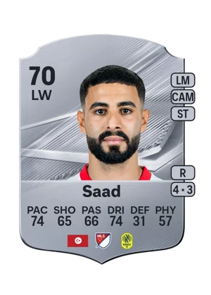 Saad - 70 - Rare EA FC 27 card