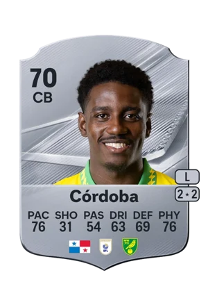 Córdoba - 70 - Rare EA FC 27 card