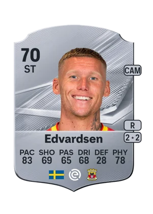 Edvardsen - 70 - Rare EA FC 27 card
