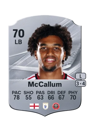 McCallum - 70 - Rare EA FC 27 card