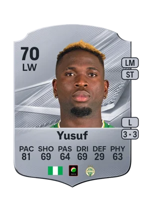 Yusuf - 70 - Rare EA FC 27 card