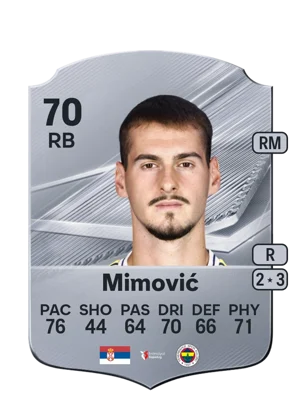 Mimović - 70 - Rare EA FC 27 card