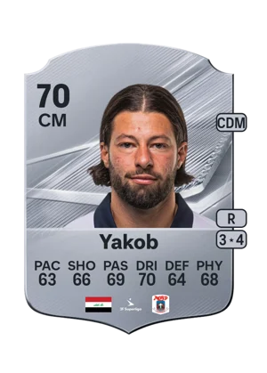 Yakob - 70 - Rare EA FC 27 card
