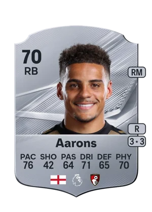 Aarons - 70 - Rare EA FC 27 card